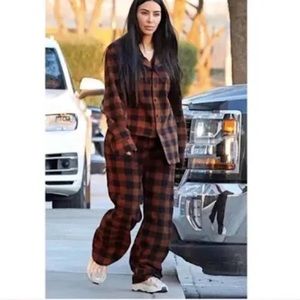 NIB Skims Buffalo Plaid Pajama Set 4X